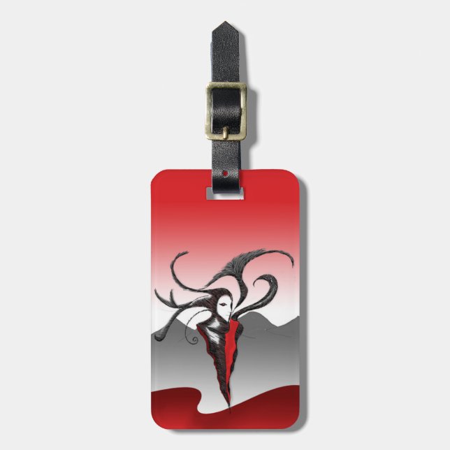 The Jester Luggage Tag (Front Vertical)