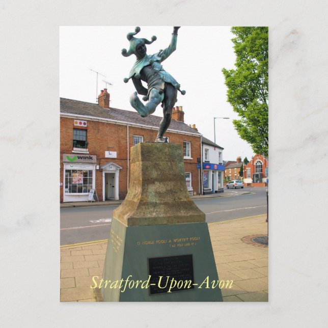 The Jester Stratford upon Avon postcard (Front)