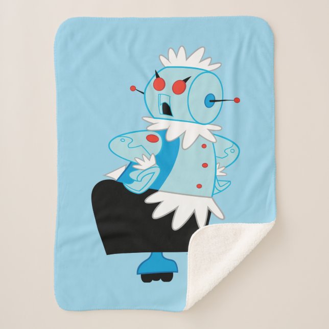 The Jestons | Rosie the Robot Sherpa Blanket (Front)