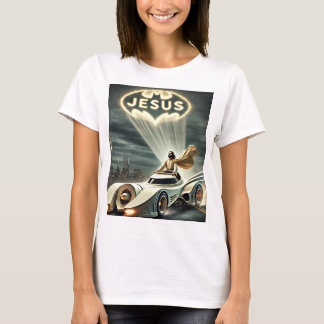 The Jesusmobile: Saviour in the Night T-Shirt (Front)