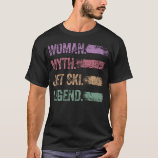 The Jet Ski Legend Retro Motorboat Ladies Jet T-Shirt