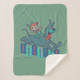 The Jetsons Elroy & Astro Besties Sherpa Blanket