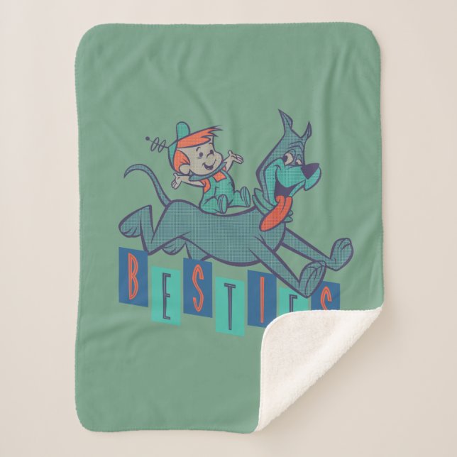 The Jetsons | Elroy & Astro Besties Sherpa Blanket (Front)