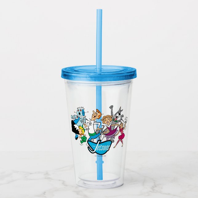 The Jetsons | Family Dance Party Acrylic Tumbler (Front)