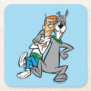 The Jetsons   George & Astro Buddies Square Paper Coaster