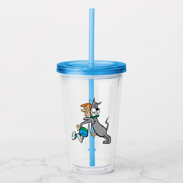 The Jetsons | George & Astro Hug Acrylic Tumbler (Front)