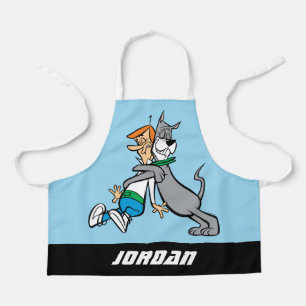 The Jetsons   George & Astro Hug   Add Your Name Apron