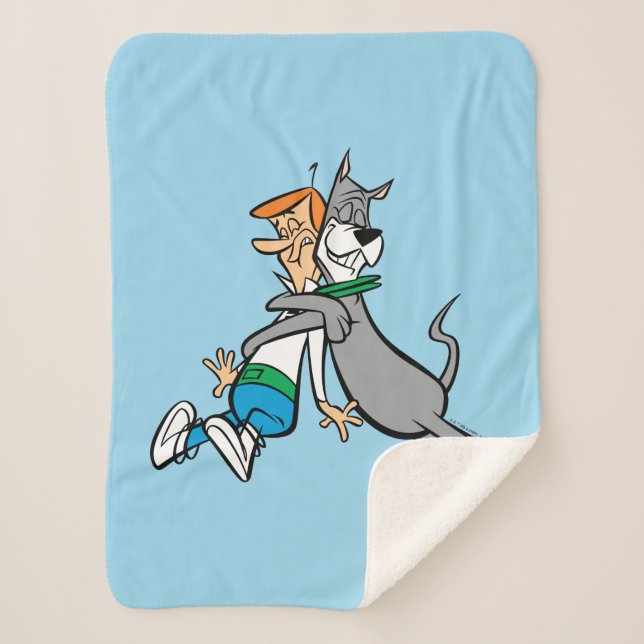 The Jetsons | George & Astro Hug Sherpa Blanket (Front)