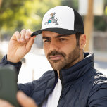 The Jetsons | George & Astro Hug Trucker Hat<br><div class="desc">This design from the Hanna Barbera cartoon series George and the family's dog Astro.</div>