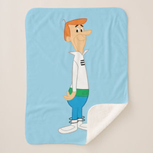 The Jetsons Meet George Jetson Sherpa Blanket