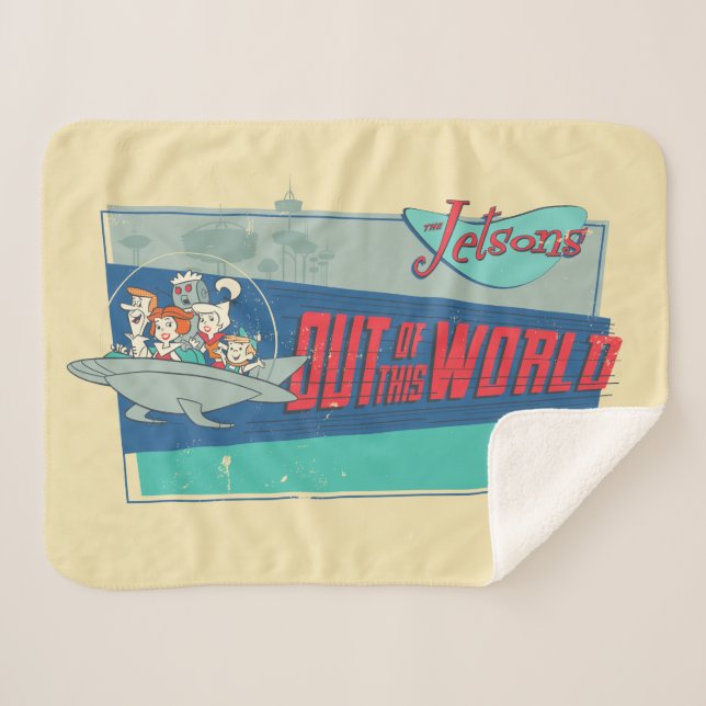 The Jetsons | Out of this World Sherpa Blanket (Front (Horizontal))