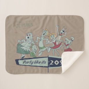 The Jetsons Party Like It's 2099 Sherpa Blanket