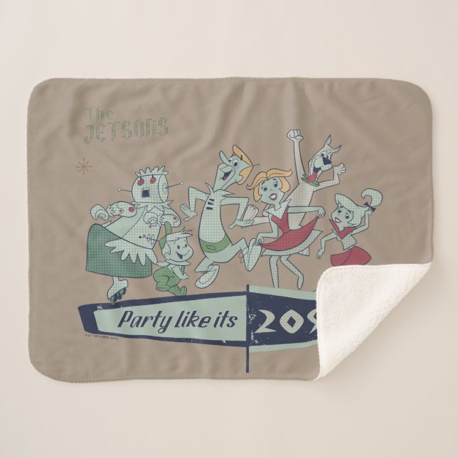 The Jetsons | Party Like It's 2099 Sherpa Blanket (Front (Horizontal))