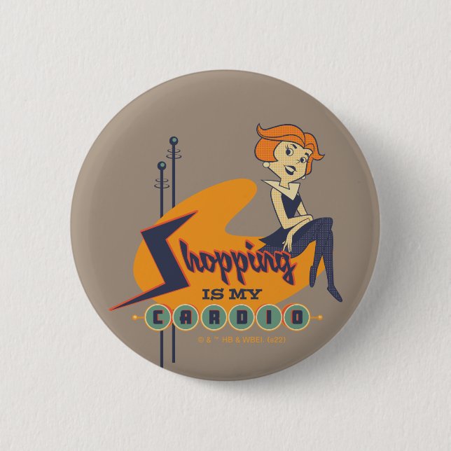 The Jetsons | Shopping is My Therapy 6 Cm Round Badge (Front)