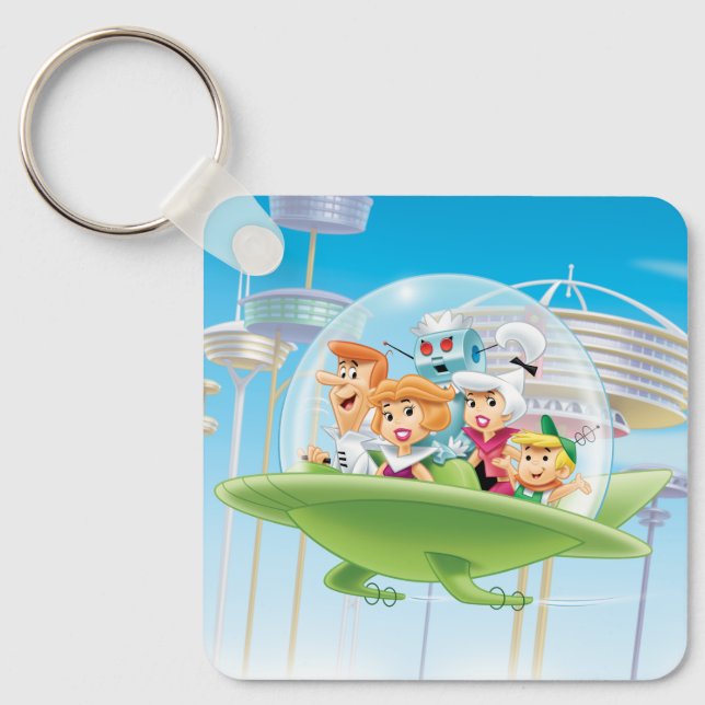 The Jetsons | The Family Flying Car Key Ring (Front)