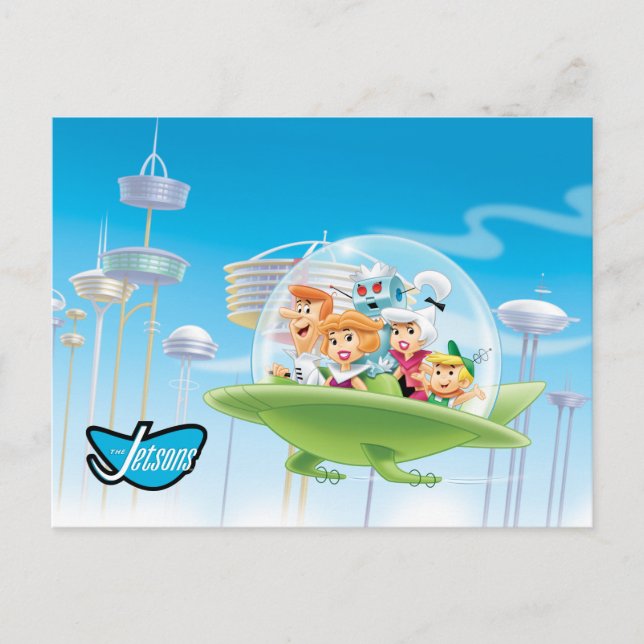 The Jetsons | The Family Flying Car Postcard (Front)