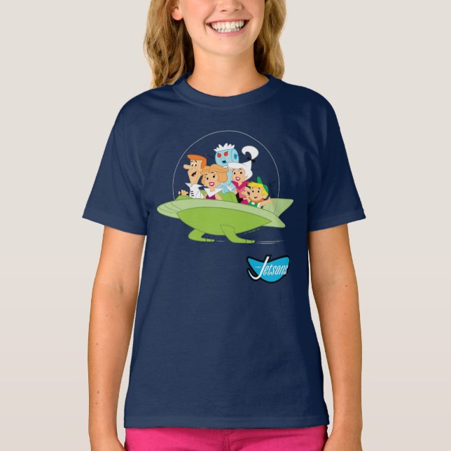 The Jetsons | The Family Flying Car T-Shirt (Front)