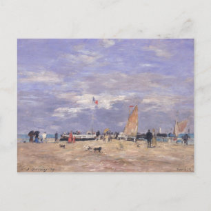 The Jetty at Deauville, 1869 Postcard