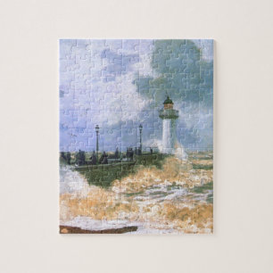 The Jetty at Le Havre by Claude Monet Jigsaw Puzzle