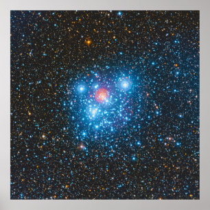 The Jewel Box Kappa Crucis Star Cluster NGC 4755 Poster