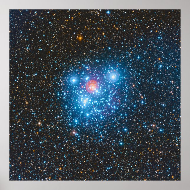 The Jewel Box Kappa Crucis Star Cluster NGC 4755 Poster (Front)