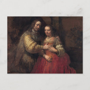 The Jewish Bride by Rembrandt Postcard