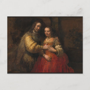 The Jewish Bride by Rembrandt van Rijn Postcard