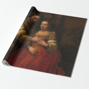 The Jewish Bride (by Rembrandt) Wrapping Paper