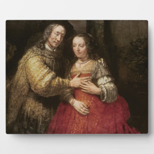 The Jewish Bride, c.1667 (oil on canvas) Plaque