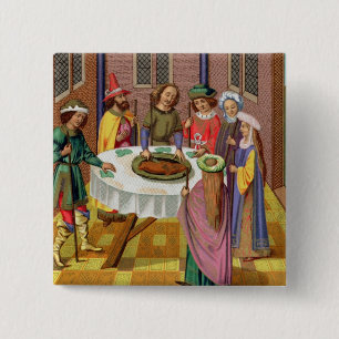 The Jews' Passover, facsimile of a 15th century mi 15 Cm Square Badge