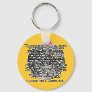 The JFK Quote That Sent Humans to the Moon Key Ring