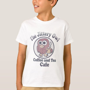 The Jittery Owl Coffee and Tea Cafe T-Shirt