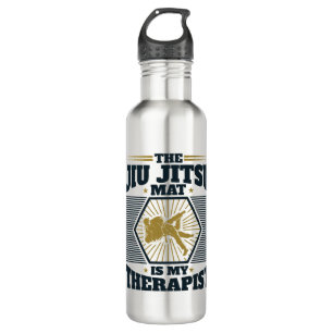 The Jiu Jitsu Mat Is My Therapist 710 Ml Water Bottle