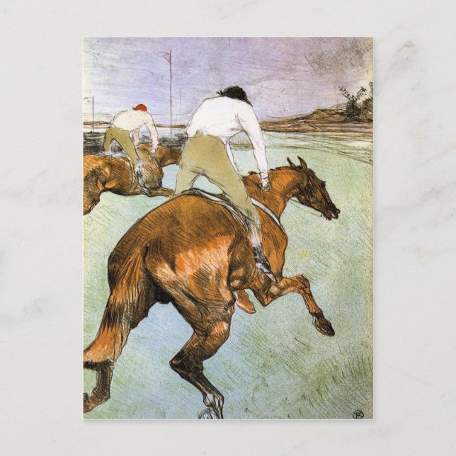 The Jockey 2 by Toulouse-Lautrec Postcard (Front)