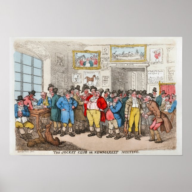 The Jockey Club Vintage Horse Racing Poster (Front)