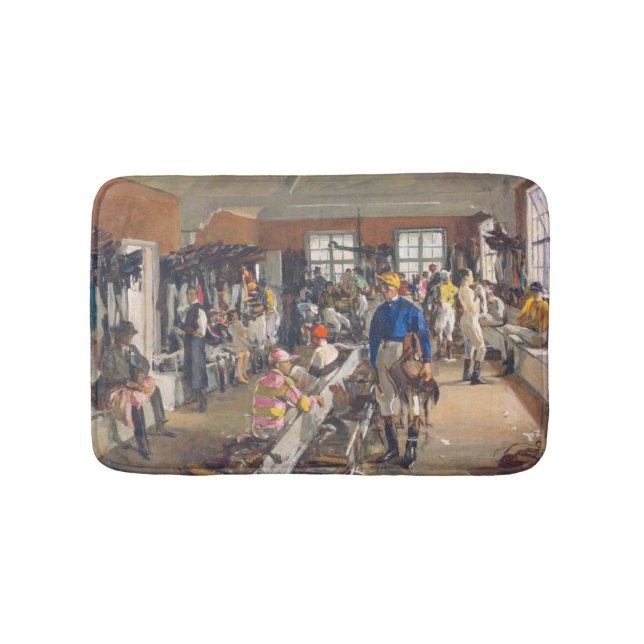 The Jockeys' Dressing Room at Ascot Racecourse Bath Mat (Front)