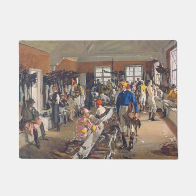 The Jockeys' Dressing Room at Ascot Racecourse Doormat (Front)