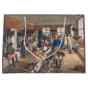 The Jockeys' Dressing Room at Ascot Racecourse Large Gift Bag