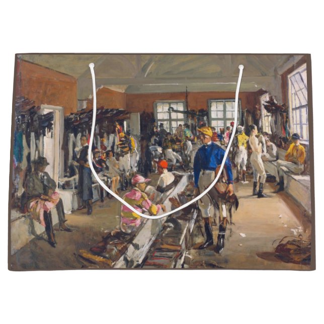The Jockeys' Dressing Room at Ascot Racecourse Large Gift Bag (Front)