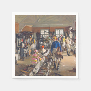 The Jockeys' Dressing Room at Ascot Racecourse Napkin