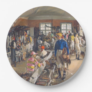 The Jockeys' Dressing Room at Ascot Racecourse Paper Plate