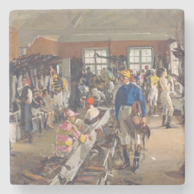 The Jockeys' Dressing Room at Ascot Racecourse Stone Coaster (Front)
