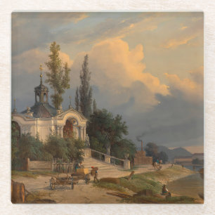 The Johannes Nepomuk Chapel on the Schanzel Glass Coaster