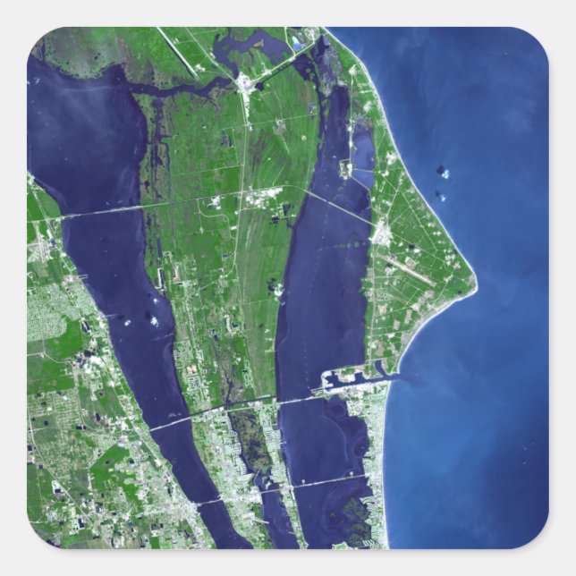 The John F Kennedy Space Centre Square Sticker (Front)