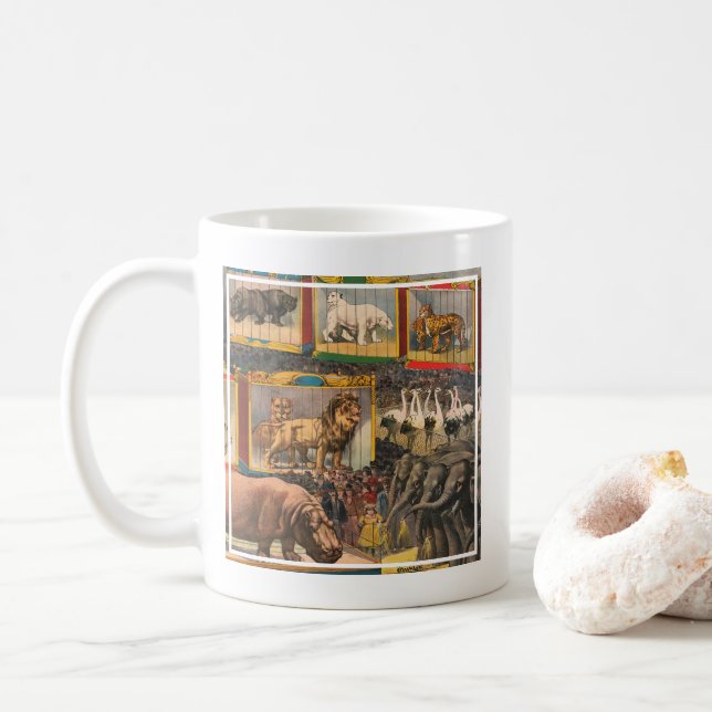 The John Robinson Largest, Most Complete Menagerie Coffee Mug (With Donut)