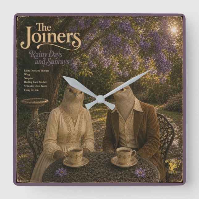 The Joiners Album: a Parody Square Wall Clock (Front)