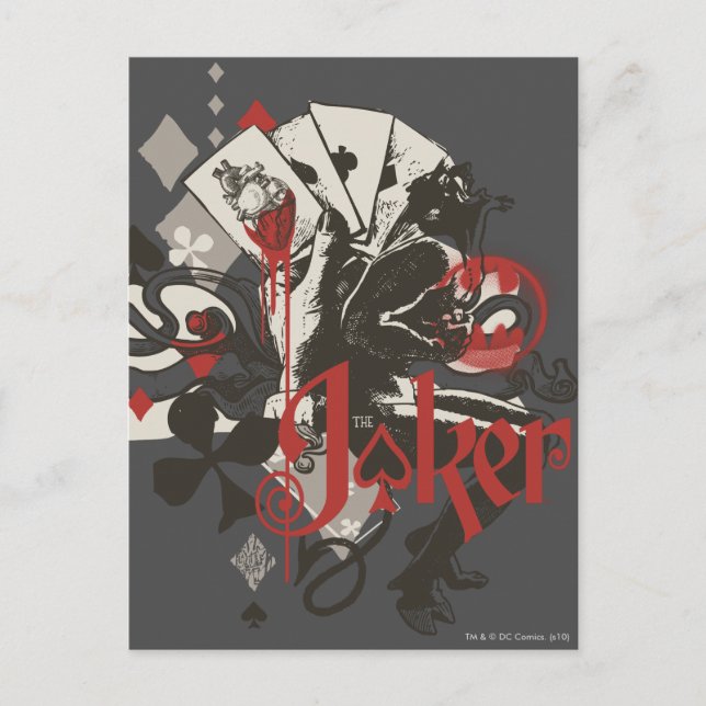 The Joker - 4 Aces Bleeding Heart Devil Postcard (Front)
