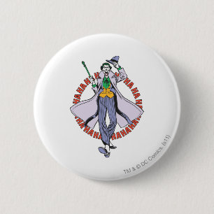 The Joker Cackles 6 Cm Round Badge