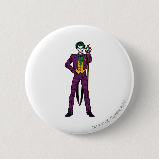 The Joker Classic Stance 6 Cm Round Badge (Front)