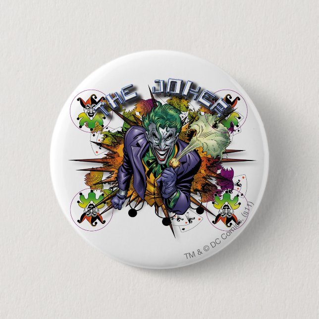 The Joker - Explosion 6 Cm Round Badge (Front)